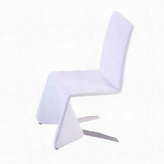 J&m Furniture  Pahraoh Dining Chair In White