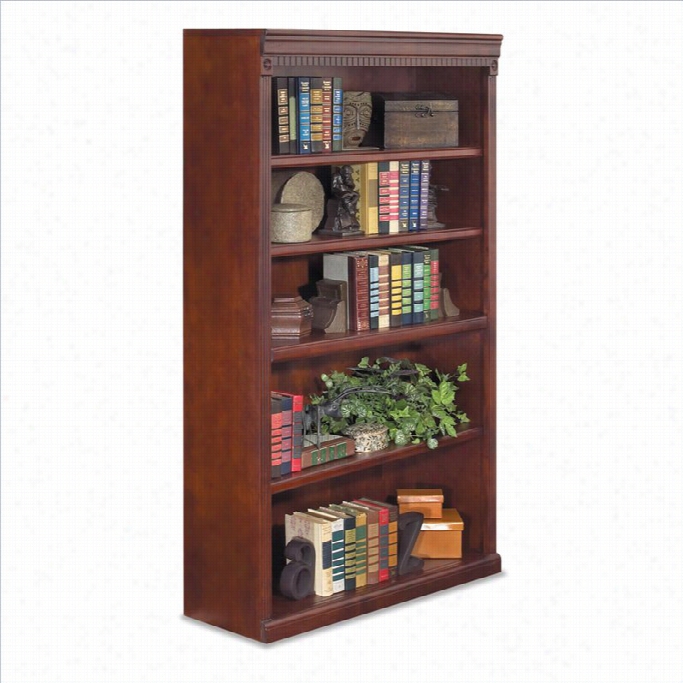 Kathy Ire1and Home By Mart In Huntington Club 5-shelf Bbookcase In Vibrant Cherryy