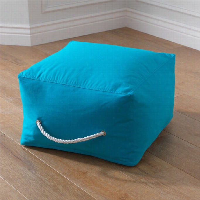 Kidkraft Square Pouf In Turquoise