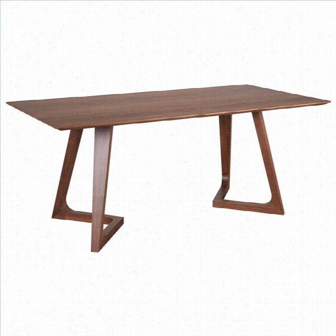 Moe's Godenza Recctangular Dining Table In Walnut