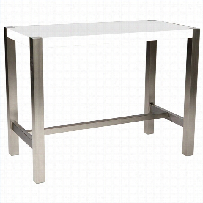 Moe's Riva Counter Table In White