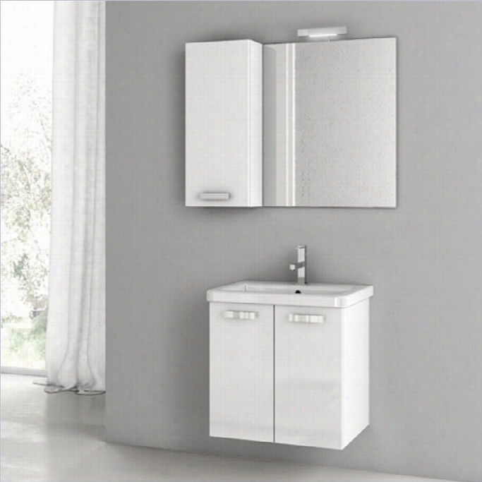 Nmaeek's Acf City Play 222 Wall Mounted Athroom Vanity Set In Gposu White