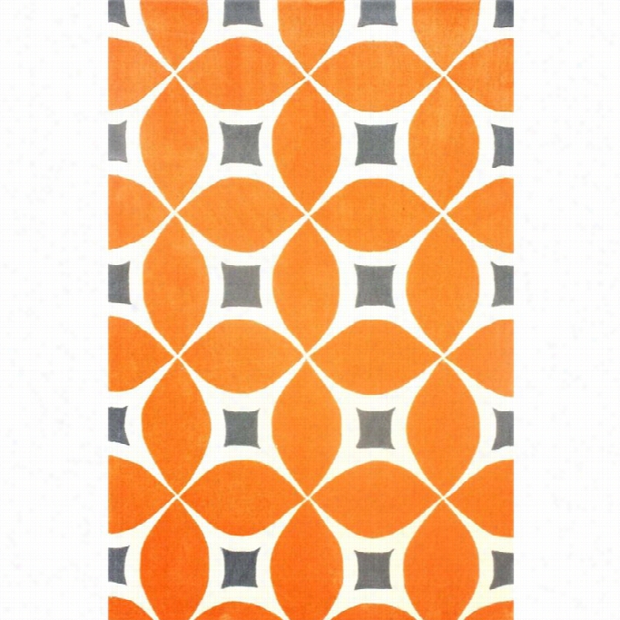 Nuloom 2' 6 Xx 10' Hand Tufted Gabriea Area Rug In Deep Orange