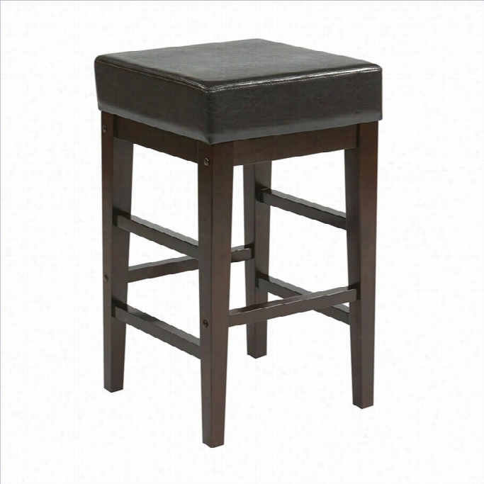 Office Star Metro 25 Adjusted Stool In Espresso-5 Height Barstool