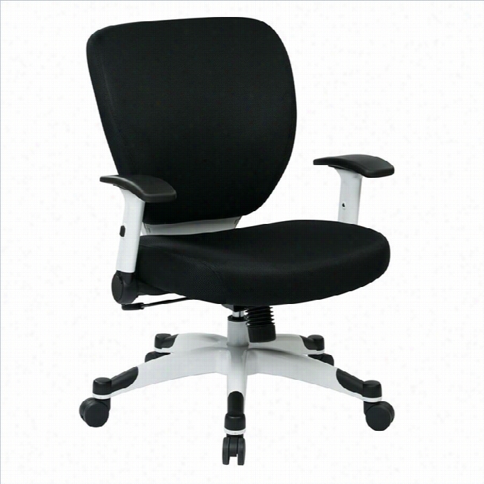 Office Star Pulsar Place Of Business Chair With Padded Mesh Seat And Back In Black