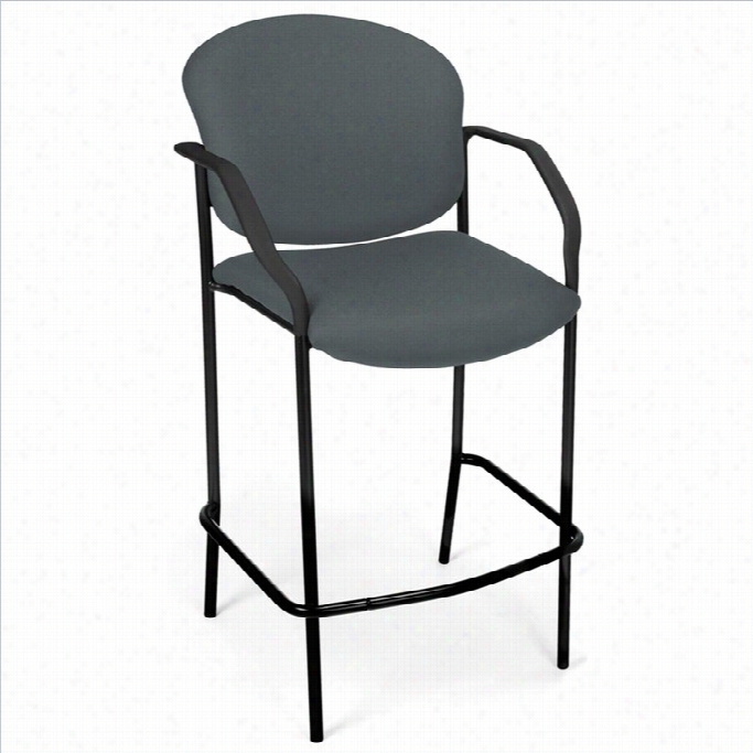 Ofm 30.5 Deluxe Cafe Stool With Weapons In Gray