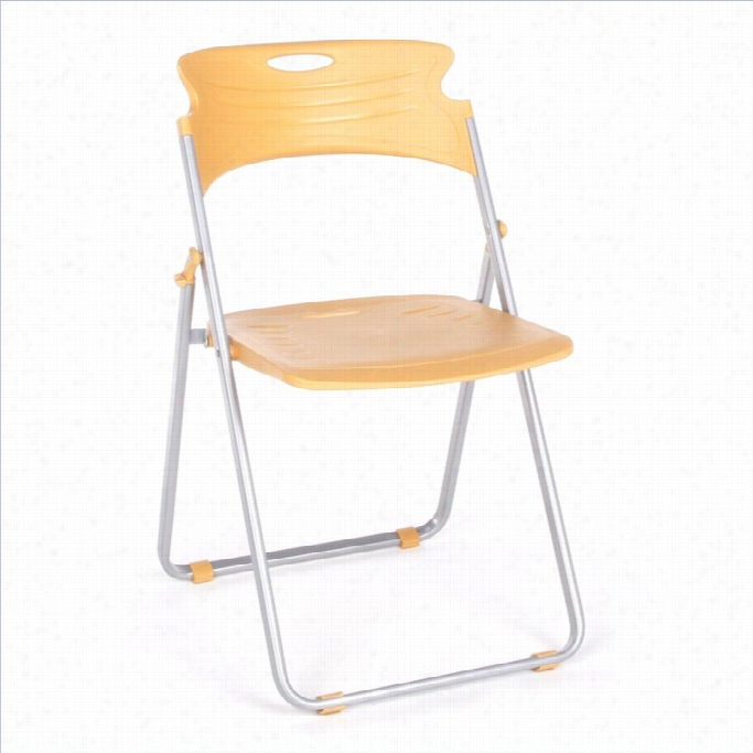 Ofm Folding Chair That Folds In Butterscotch