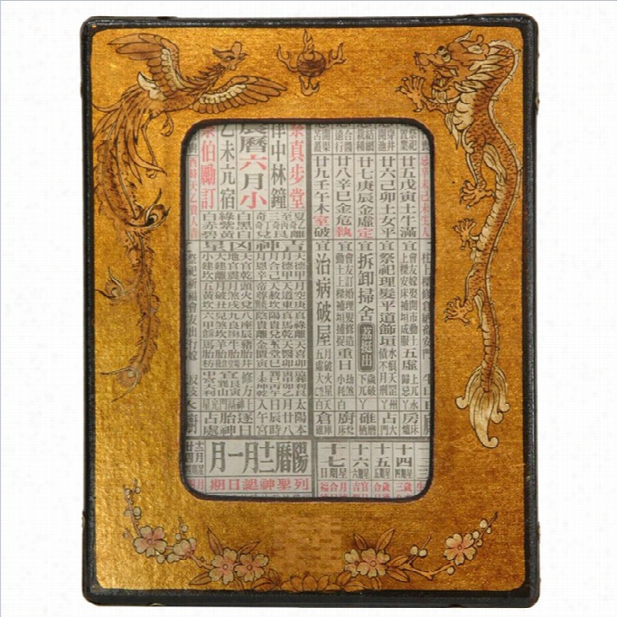 Oriental Furniture Photo Frame In Gol D