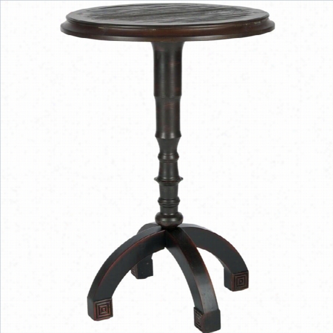 Safavieh Barnaby Birch Accent Table  In Walnut Brown