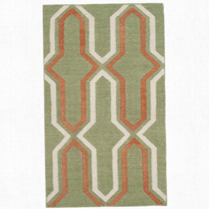 Safavieh Dhu Rries Green Ocntemporary Rug - Runnr 2'6 X 4'