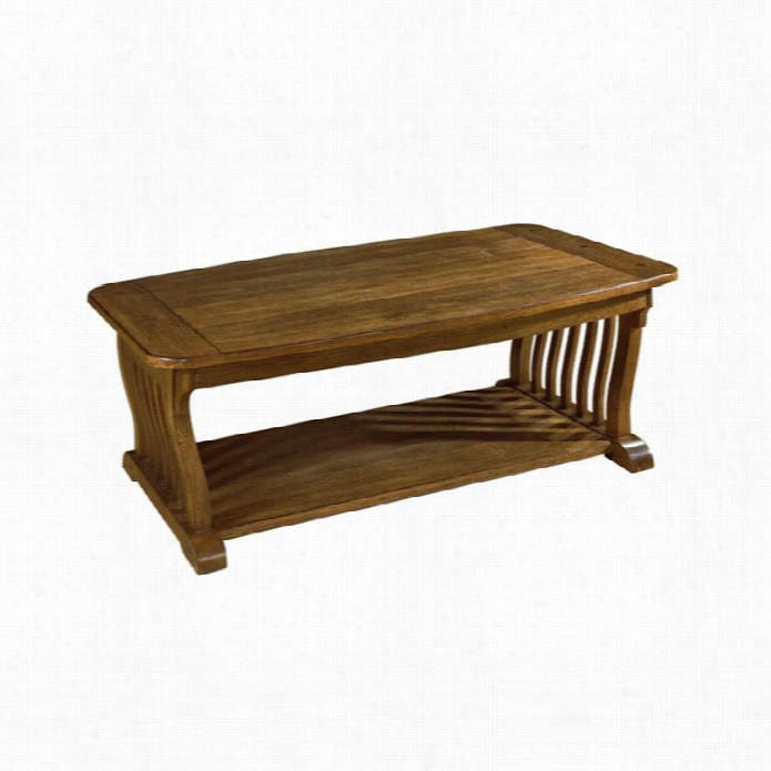 Somerton Cra Ftsman Coffee Table In Medium Brown Oak