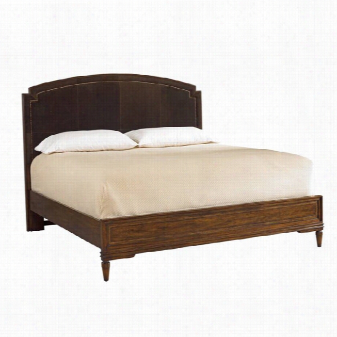 Stanleyf Urniture Vintage Claifornia King Upholstered Bed In Vintage Cherry