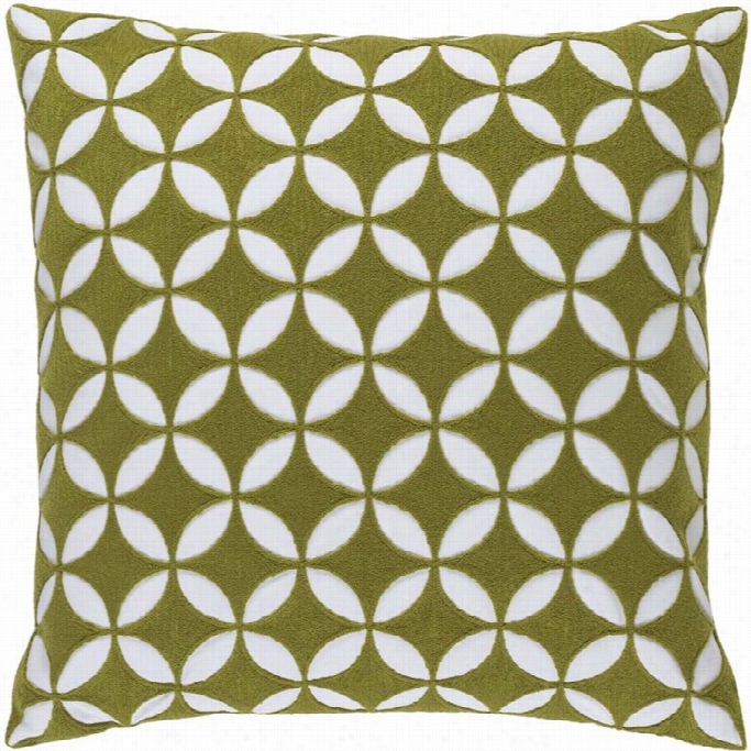 Srya Peerimeter Poly Occupy  20 Square Pillow In Linden