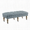 Linon Isabelle 50 Living Room Bench in Blue