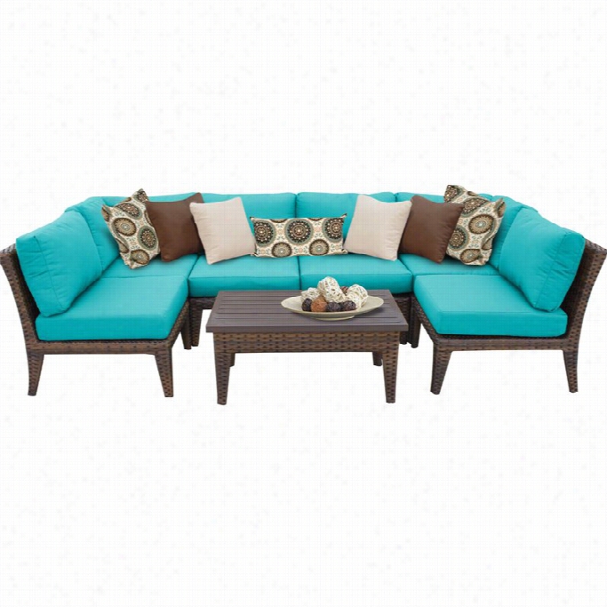 Tkc Manhattan 7 Piece Outdoor Wicker Sofa Set In Aruba