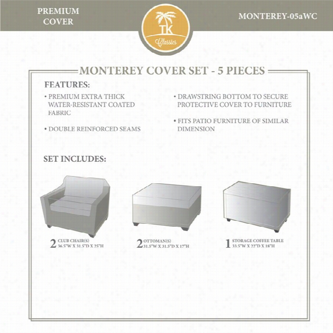 Tkc Monterey 5 Piece Winter Cover Set In Beige