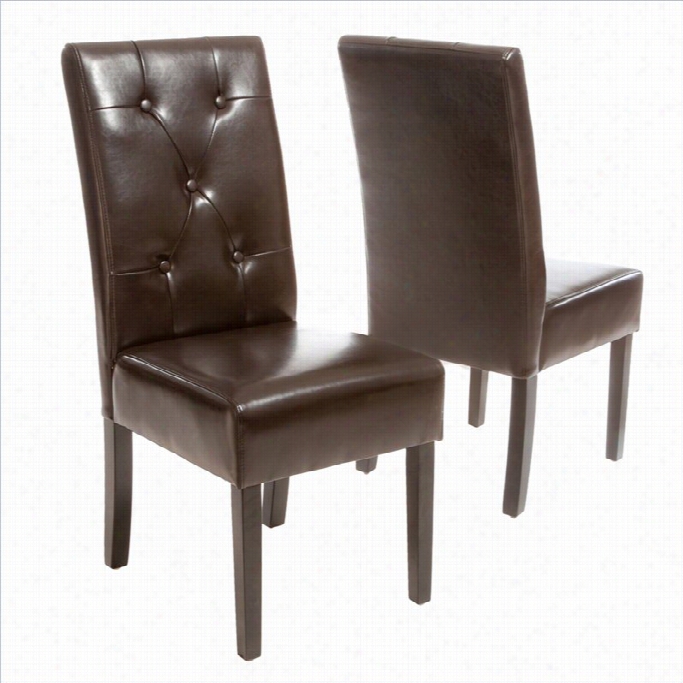 Trent Fireside Tara Dining Chair In Browj (set Of 2)