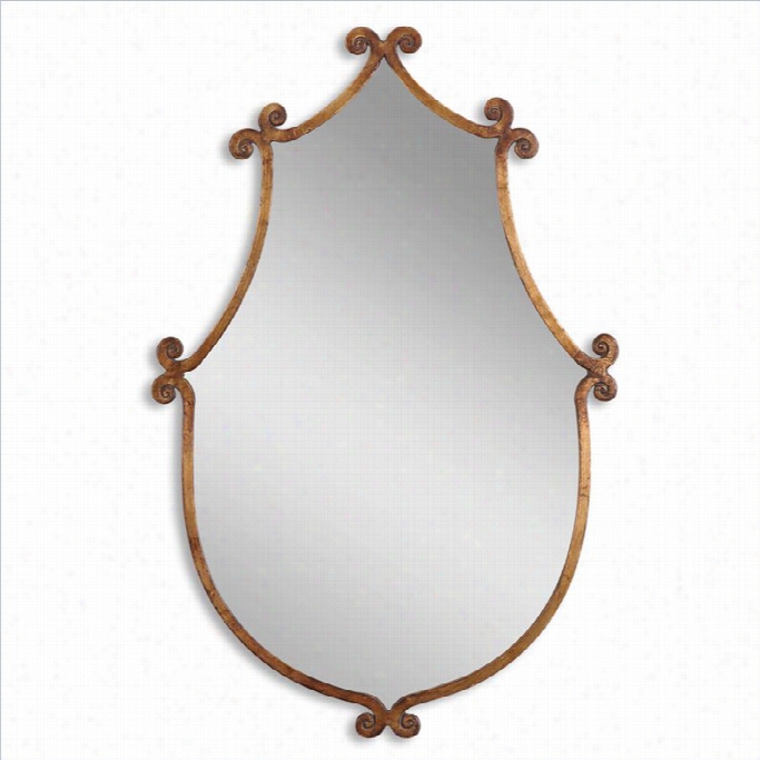 Uttermost Ablenay Mirror In Antiqued Gold