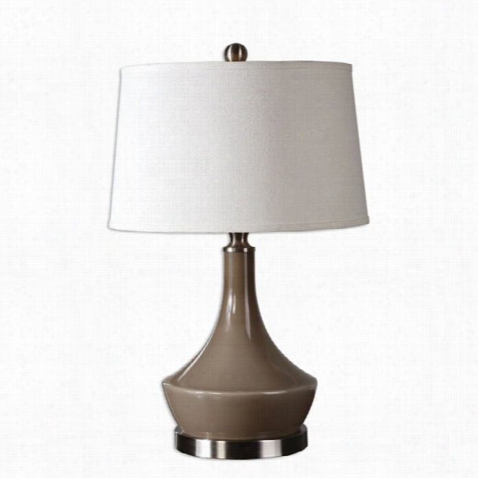 Uttermost Kerma N Ceramic Lamp In Warm Gray