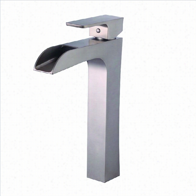 Yosemite -handle Vessel Faucet In Brusheed Nickdl