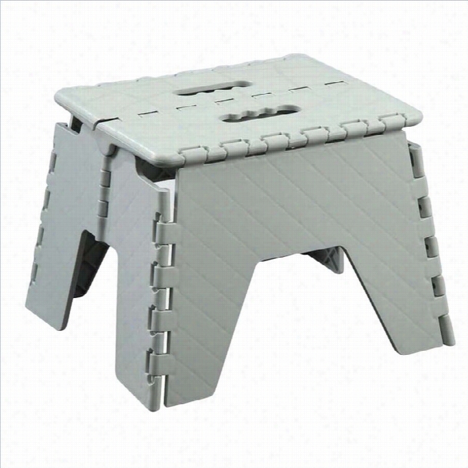Acme Furniturre Sterrn Foldable 9 Inch Step Stool In White