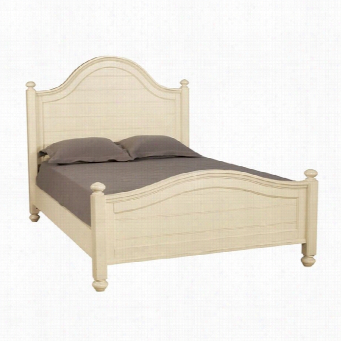 American Drew Camden Panel Bed In Buttermilk Finish-queen