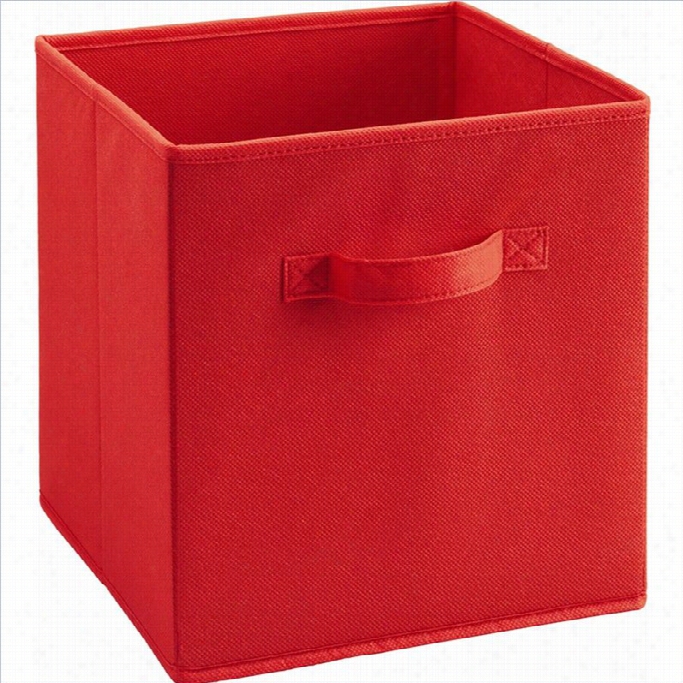 Ameriwood Fabric Storage Bin In Red