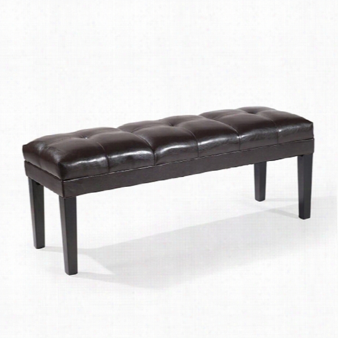 Armn Living Howard Leather Bench In Brown