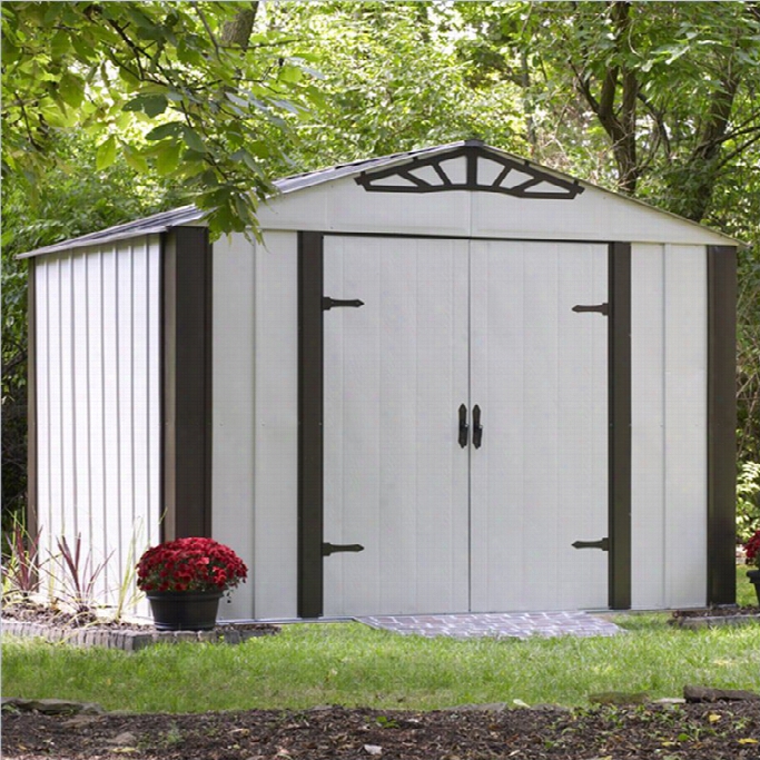 Arrow Storage Products Designer Series 10' X 8' Shed In Sadn And Jzva