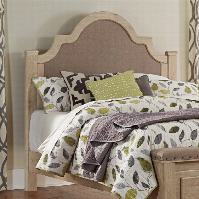 Ashley Annilynn Upholstered Queen Headboard In Dry Cream