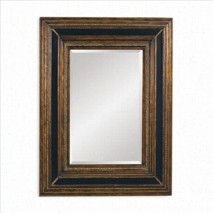 Bassett Mirror Valejio Wall Mirrror In Antique Gold And Ebony