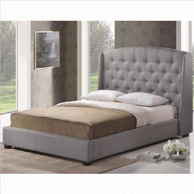 Baxton Studio Ipswich Platform Bed In Gray-queen