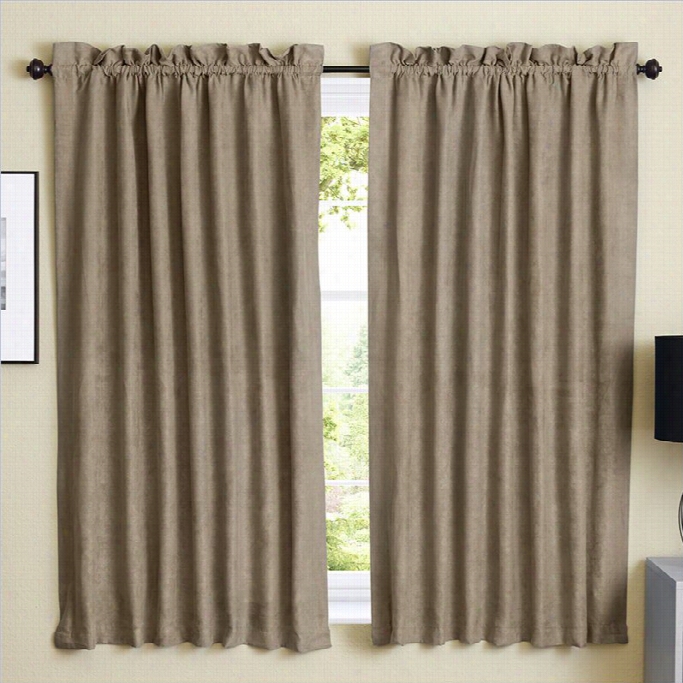 Blazing Needles 63 Inch Blackout Curtain Panels In Javva (set Of 2)