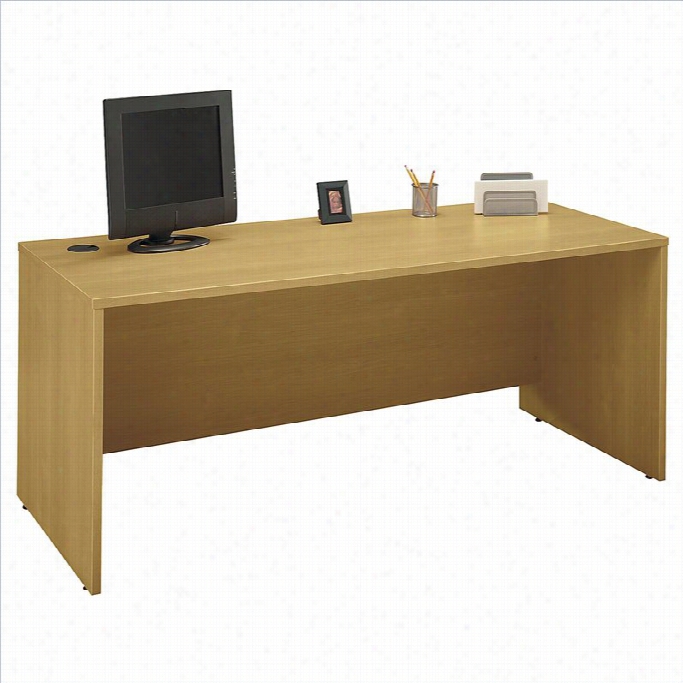 Bush Bbf Series C 72w Desk Sshell In Light Oak