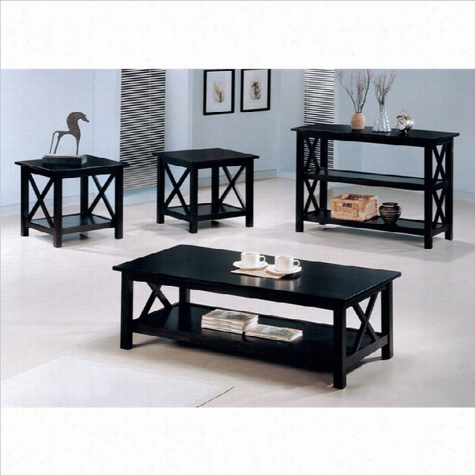 Coaster  Casual 4 Piece Occasional Tableset In Deep Cappuccino