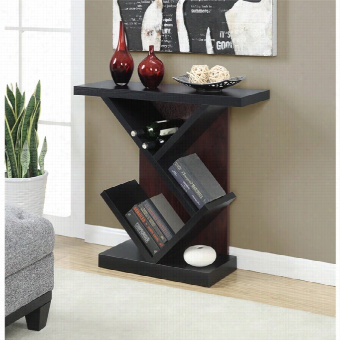 Cnovenience Concepts Newport Bistro Console Table In Dark