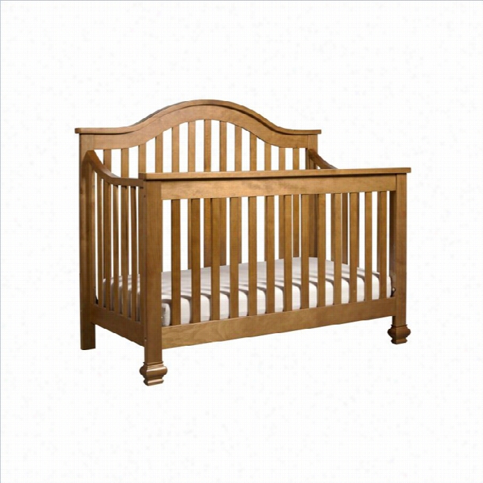 Davinci Clover 4-in-1 Convertibl E Crib In Chestn U Twith C Rib Mattress