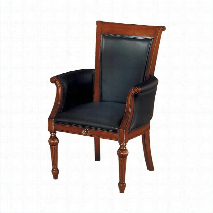 Dmi An Tigua High Back Guest Chair In Black Leather