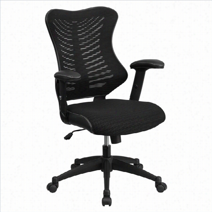 Flash Furniture High In A ~ward Direction Meshoff1ce Chair In Black