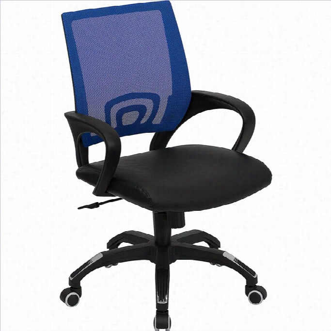 Flash Furniture Mic Back Mesh Computer Place Of Business Chair In Blue