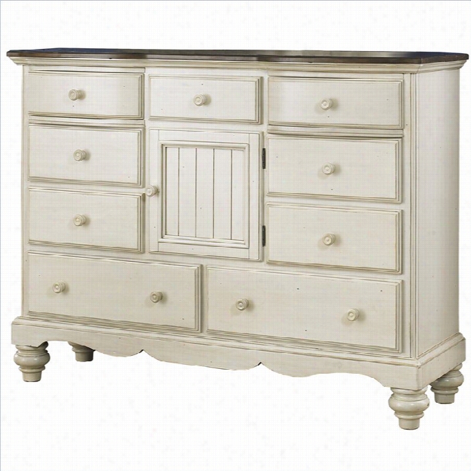 Hillsdale Pine Island Mule Dresser In Old White