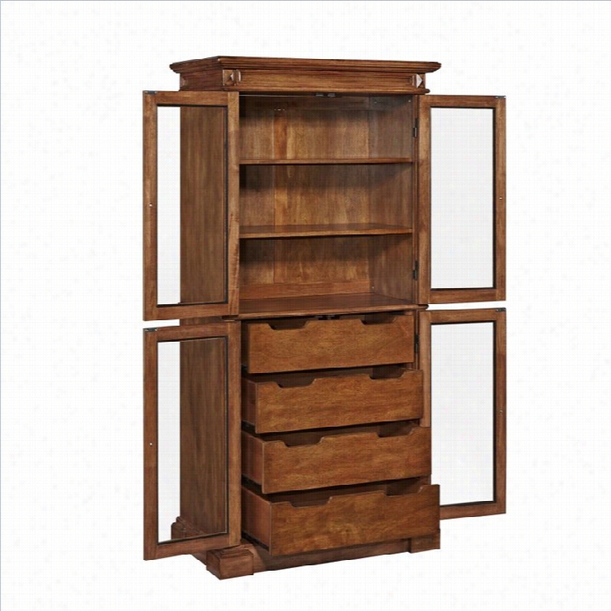 Home Styles Americana China Pantry In Oak