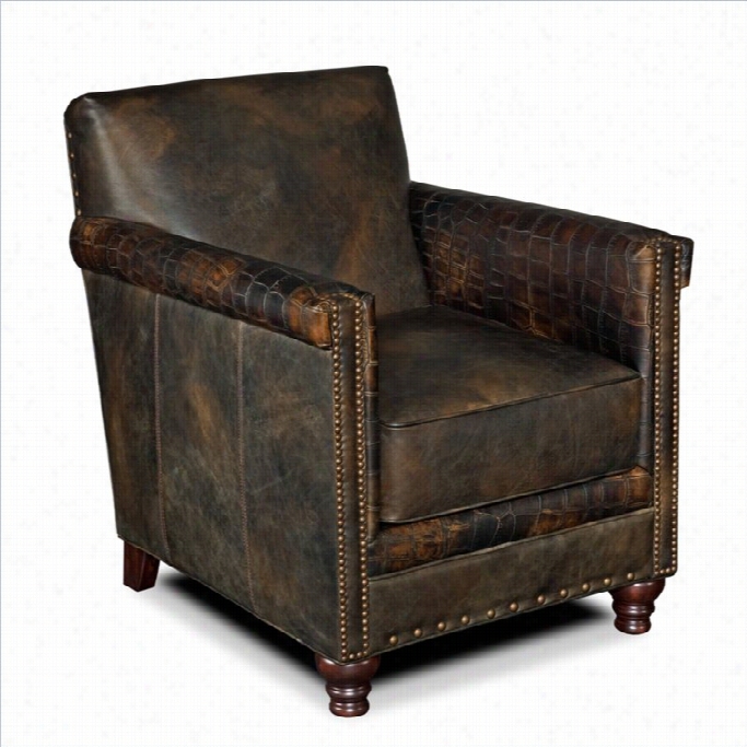 Hooker Furniture Se Ven Seas Leatner Clbu Chair In Old Saddle Fudge