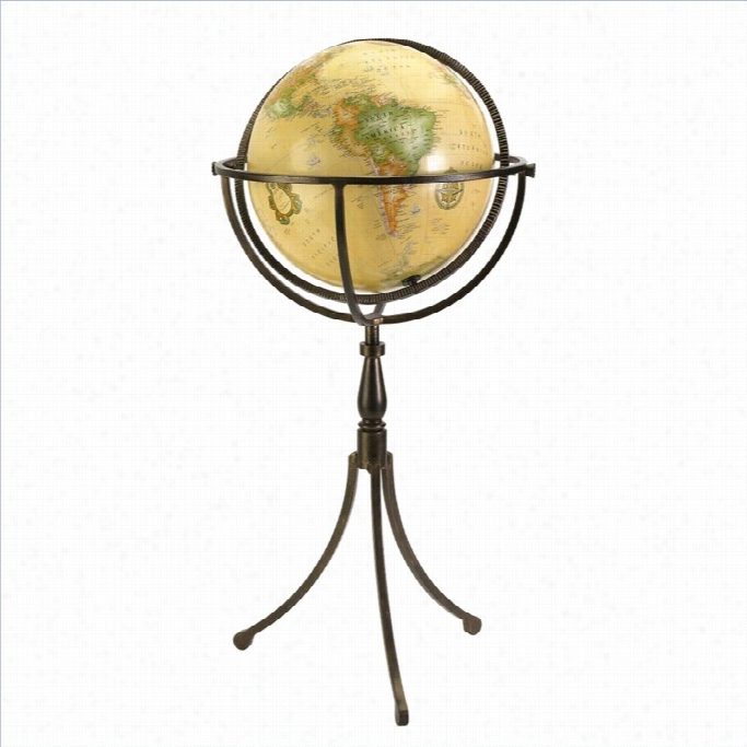 Imax Corporation Vaughn Globe On Iron Stand