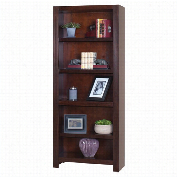 Kathy Ireland Home By Martin Carlton F Lex Office 72 Open Bookcase In Bourbon