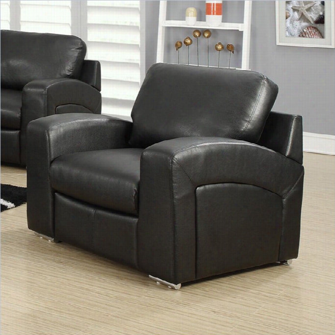 Monarch Leather Chair In Wicked