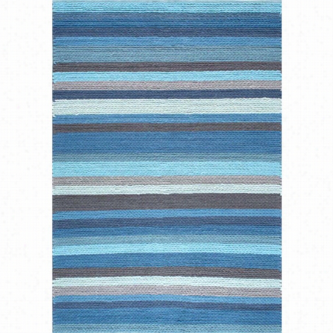 Nuliom 6' 7 X 9' 11 Hand Woven Laverna Rug In Blue