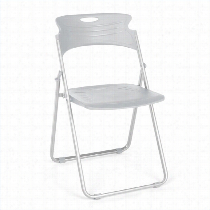 Ofm Folding Chair That Oflds In Dove Gray