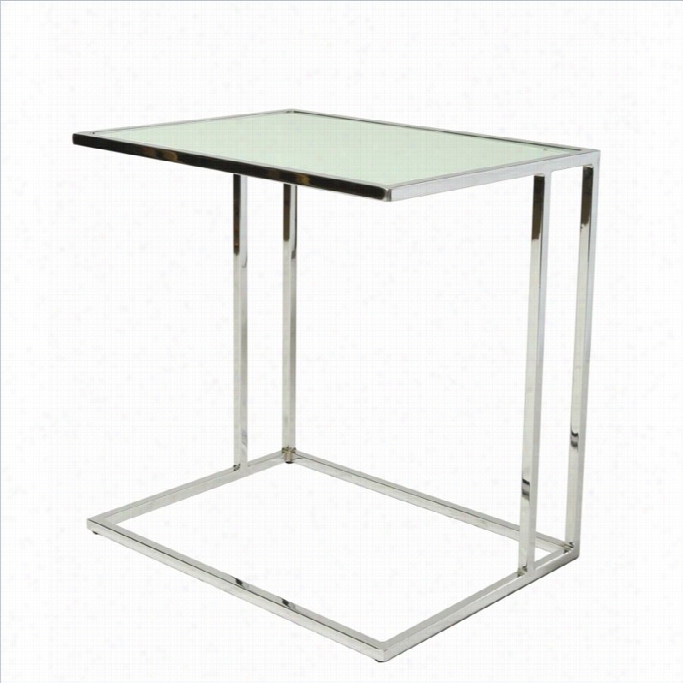 P Astel Movables Norway Glass Highest End Table In White