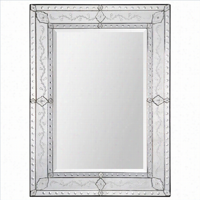 Renwil Gianna Mirror With Etching Pattern Frame